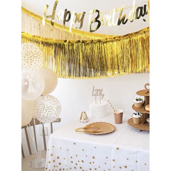 30cm foil fringe banner curtain