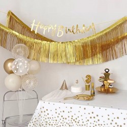 30cm foil fringe banner curtain