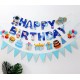 Hanging birthday party flag 004