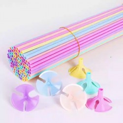 Macaroon balloon holder with tray, 100pcs/lot