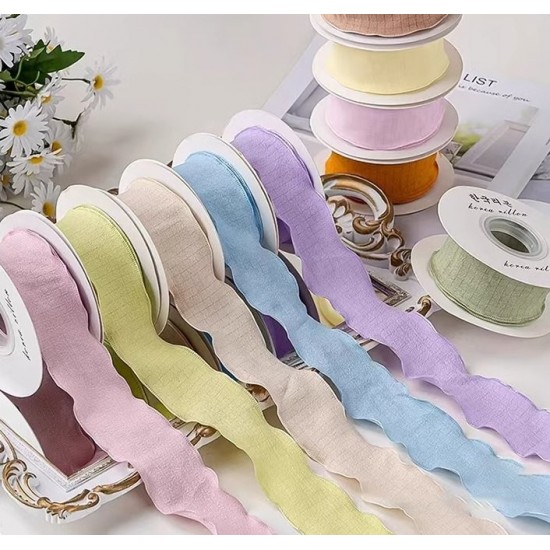 25mm, 40mm Ruffle cloth ribbon