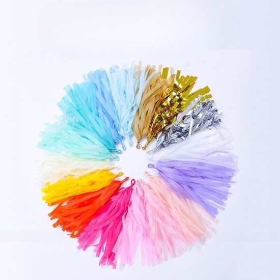 DIY plain tissue paper tassels, 4pks/lot