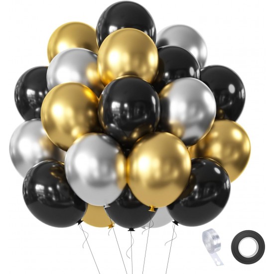 Balloons Arch Set for Birthdays, Wedding, Anniversary party decorations, 60pcs, 12"