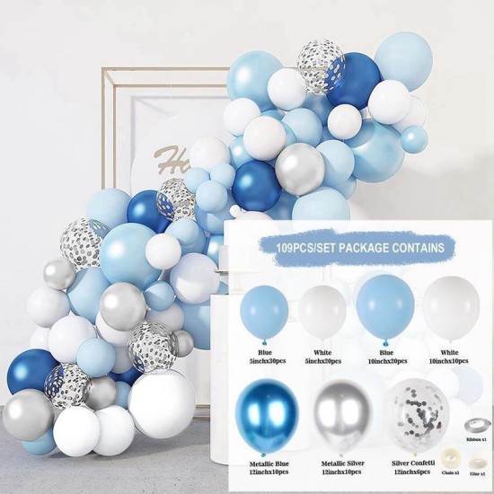 Blue balloons Arch Set for Birthdays, Wedding, Anniversary party decorations