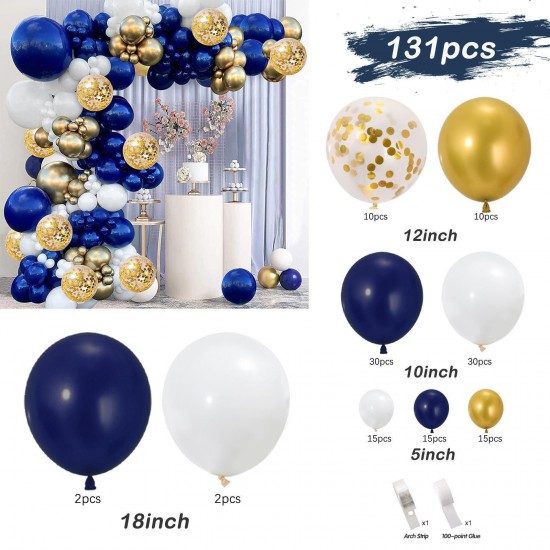 Blue balloons Arch Set for Birthdays, Wedding, Anniversary party decorations