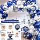 Blue balloons Arch Set for Birthdays, Wedding, Anniversary party decorations