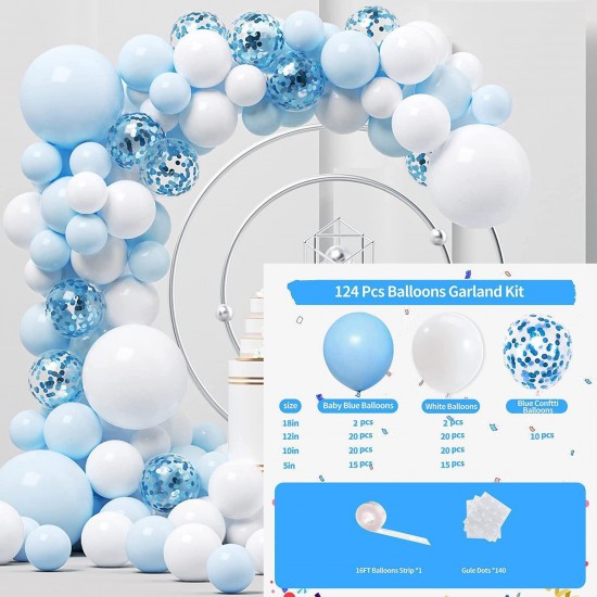 Blue balloons Arch Set for Birthdays, Wedding, Anniversary party decorations