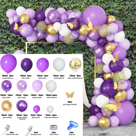 Butterfly balloons Arch Set decorations