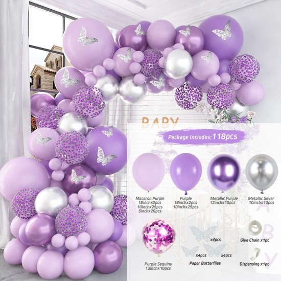 Butterfly balloons Arch Set decorations