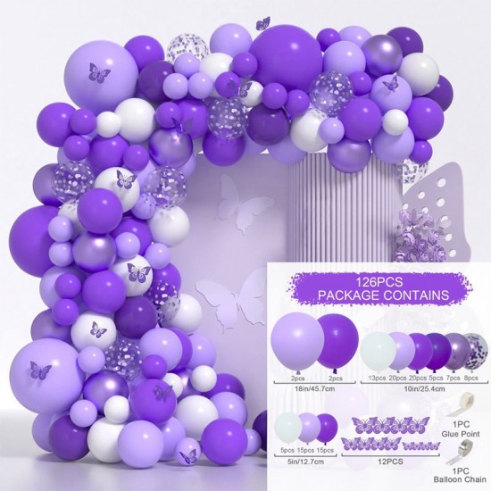 Butterfly balloons Arch Set decorations