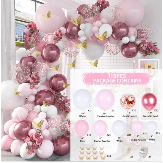 Butterfly balloons Arch Set decorations