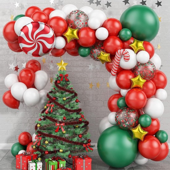 Christmas balloons Arch Set decorations