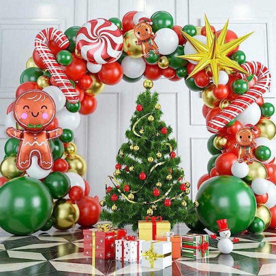 Christmas balloons Arch Set decorations