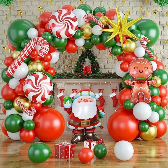 Christmas balloons Arch Set decorations