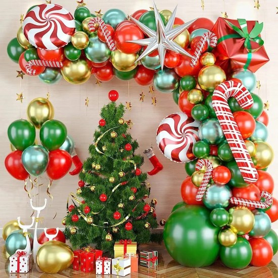 Christmas balloons Arch Set decorations