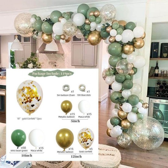 Green balloons Arch Set for Birthdays, Wedding, Anniversary party decorations