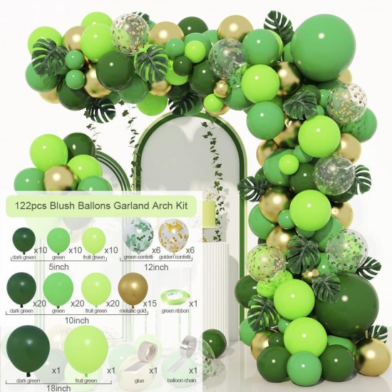 Green balloons Arch Set for Birthdays, Wedding, Anniversary party decorations