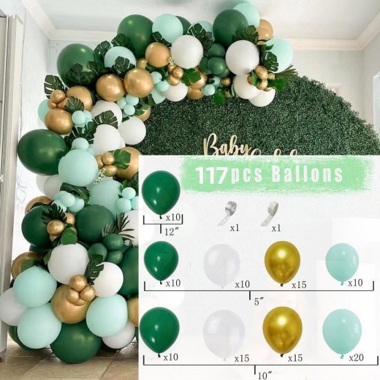 Green balloons Arch Set for Birthdays, Wedding, Anniversary party decorations