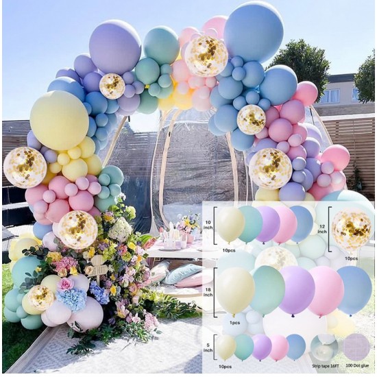 Macaroon balloons Arch Set for Birthdays, Wedding, Anniversary party decorations