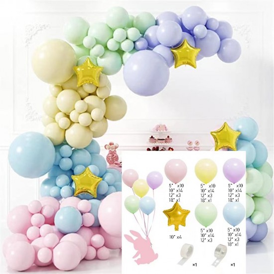 Macaroon balloons Arch Set for Birthdays, Wedding, Anniversary party decorations