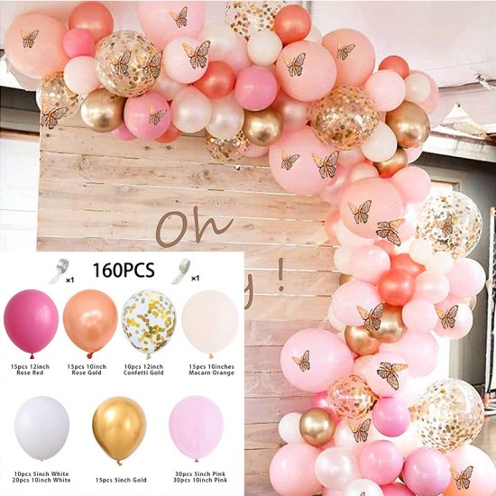 Pink balloons Arch Set for Birthdays, Wedding, Anniversary party decorations