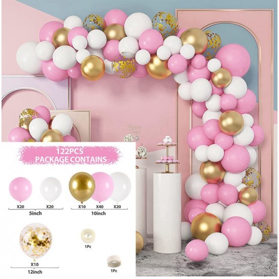 Pink balloons Arch Set for Birthdays, Wedding, Anniversary party decorations